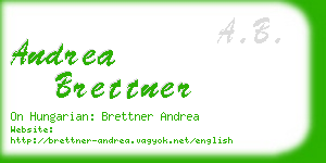 andrea brettner business card